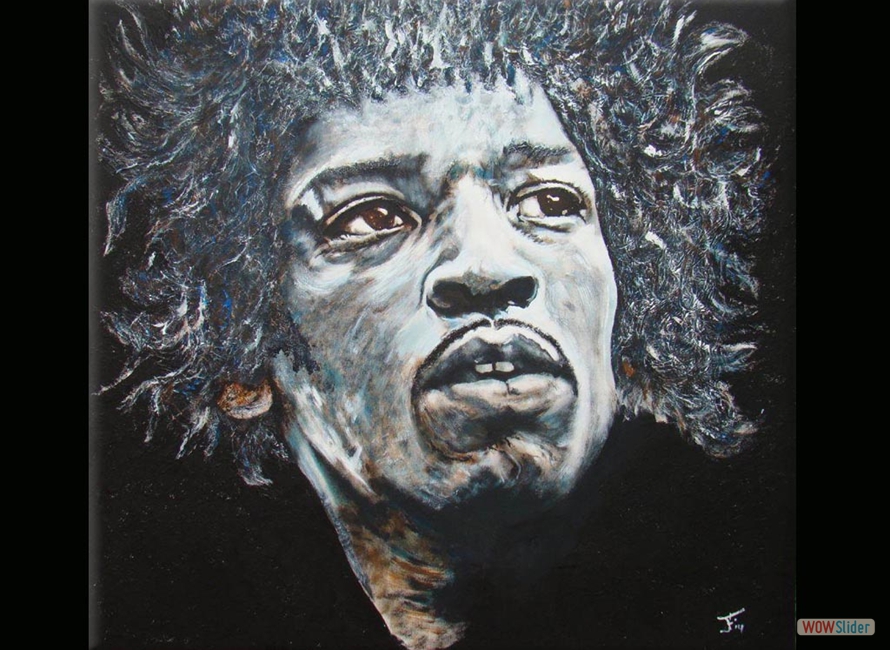 Jimmy Hendrix / 100X100 / Arcyl on Cancas / Price on recuest